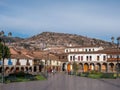 Plaza de Armas, main square in Cusco, Peru Royalty Free Stock Photo