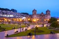 Plaza de Armas by night, Cusco, Peru