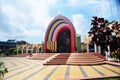 PLAZA DE ARMAS DE TUMBES PERU Adorned by sculptures, the Acoustic Shell and the Peruvian-Ecuadorian Integration Monument stand out