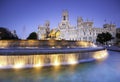 Plaza de Cibeles, Madrid, Spain. Royalty Free Stock Photo