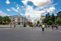 Plaza de Cibeles in Madrid, Spain after passing the black lives matter protests