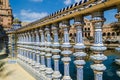 Plaza de Espana Balustrade Detail, Sevilla, Andalusia, Spain Royalty Free Stock Photo