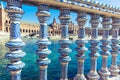 Plaza de Espana Balustrade Detail, Sevilla, Spain Royalty Free Stock Photo