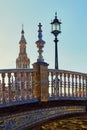 Plaza de Espana bridge. Seville city. Spain Royalty Free Stock Photo