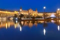 Plaza de Espana at night in Seville, Spain Royalty Free Stock Photo