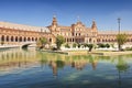 Plaza de Espana Place d` Espagne, Sevilla, Andalucia, Spain. Royalty Free Stock Photo