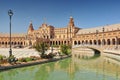 Plaza de Espana Place d` Espagne, built between 1914 and 1928 by the architect Anibal Gonzalez, Sevilla, Andalucia, Spain Royalty Free Stock Photo