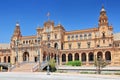 Plaza de Espana Place d` Espagne, built between 1914 and 1928 by the architect Anibal Gonzalez, Sevilla, Andalucia, Spain Royalty Free Stock Photo