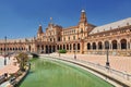 Plaza de Espana Place d Espagne, built between 1914 and 1928 by the architect Anibal Gonzalez, Sevilla, Andalucia, Spain Royalty Free Stock Photo