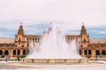 Plaza De Espana In Seville, Andalusia, Spain. Renaissance Reviva