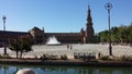 Plaza de Espana in Seville, Spain. Royalty Free Stock Photo