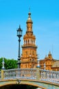 Plaza de Espana in Seville, Spain Royalty Free Stock Photo