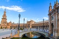 Plaza de Espana Spain square in Seville