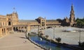 Plaza de Espana or Spain Square in Seville, Andalusia Royalty Free Stock Photo