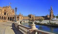 Plaza de Espana or Spain Square in Seville, Spain