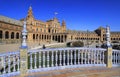 Plaza de Espana or Spain Square in Seville, Andalusia Royalty Free Stock Photo