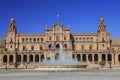 Plaza de Espana or Spain Square in Seville, Andalusia Royalty Free Stock Photo