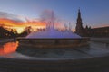 Plaza de Espana or Spain square with Vicente Traver fountain