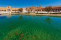 Plaza de Espana at sunny day in Seville, Spain Royalty Free Stock Photo