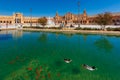 Plaza de Espana at sunny day in Seville, Spain Royalty Free Stock Photo