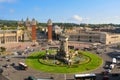 Plaza de Espanya Royalty Free Stock Photo