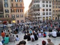 The Plaza de EspaÃÂ±a is one of the best-known squares in Rome Italy Europe