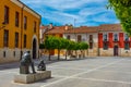 Plaza de la Inmaculada in Spanish town Palencia Royalty Free Stock Photo
