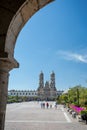 Plaza de las Americas and church, Zapopan, Guadalajara, Mexico