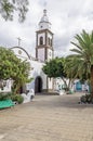 Plaza de Las Palmas with the church San Gines in the old town of Arrecife on Lanzarote