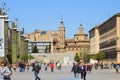 Plaza de Nuestra Senora del Pilar and the Fountain of Hispanicity, Zaragoza, Spain