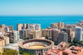 Plaza De Toros De Ronda Bullring In Malaga, Spain. La Malagueta Royalty Free Stock Photo