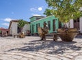 Plaza Del Carmen Bronze Statues Camaguey Cuba Royalty Free Stock Photo