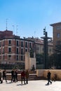 Plaza del Pilar Square in Zaragoza, Spain Royalty Free Stock Photo
