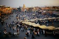 Plaza Djem el fnaa in Marrakech Royalty Free Stock Photo