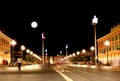 The Plaza Massena Square at night in Nice Royalty Free Stock Photo