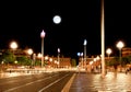 The Plaza Massena Square at night in Nice Royalty Free Stock Photo
