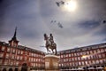 Plaza Mayor King Philip III Equestrian Statue Madrid Spain Royalty Free Stock Photo