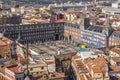 Plaza mayor madrid from above Royalty Free Stock Photo