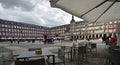 The Plaza Mayor in Madrid, one of the most famous squares of the Spanish Capital Royalty Free Stock Photo