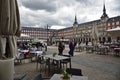 The Plaza Mayor in Madrid, one of the most famous squares of the Spanish Capital Royalty Free Stock Photo