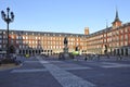 Plaza Mayor Main square, Madrid, Spain Royalty Free Stock Photo