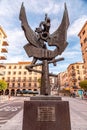 The Plaza Mayor of Salamanca in Salamanca, Spain Royalty Free Stock Photo