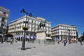 Plaza Mayor with statue of King Philips III in Madrid, Spain Royalty Free Stock Photo