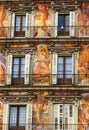 Plaza Mayor Walls Cityscape Madrid Spain