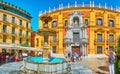 Plaza Obispo square, Malaga, Spain Royalty Free Stock Photo