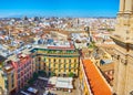 Plaza Obispo from the top, Malaga, Spain Royalty Free Stock Photo