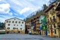 Plaza of Pasai Donibane, Spain Royalty Free Stock Photo