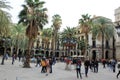 Plaza Real in Barcelona, Catalonia, Spain