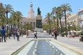 Plaza San Juan de Dios and the Town Hall in Cadiz, Spain Royalty Free Stock Photo