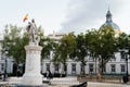 Plaza Villa of Paris and Supreme Court in Madrid